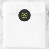 Jamaica Flag Ronde Sticker (Tas)