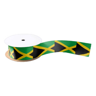 Jamaica Flag Satijnen Lint