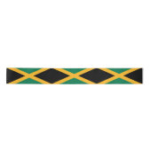 Jamaica Flag Satijnen Lint (Voorkant)
