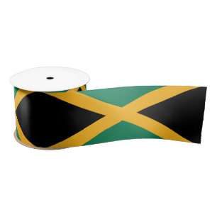 Jamaica Flag Satijnen Lint