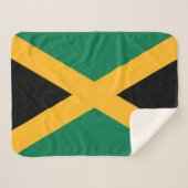 Jamaica Flag Sherpa Deken (Voorkant (horizontaal))