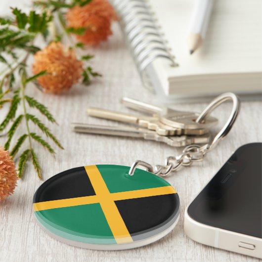 Jamaica Flag Sleutelhanger (Voorkant Rechts)