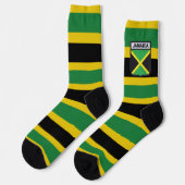 Jamaica Flag Socks Proud Jamaicans Rasta Roots Sokken (Links)