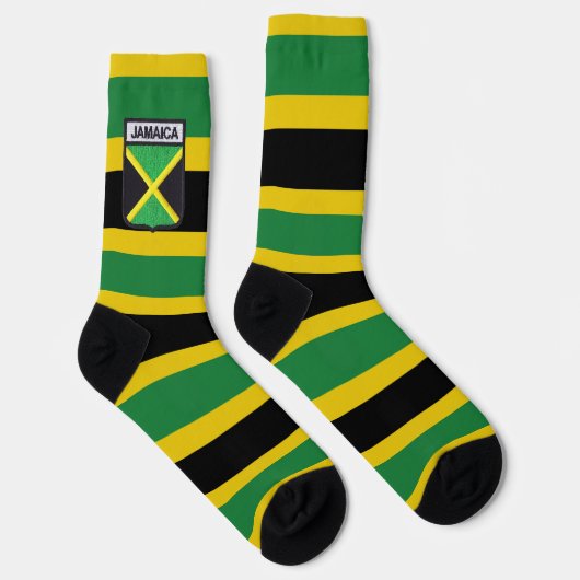Jamaica Flag Socks Proud Jamaicans Rasta Roots Sokken (Rechts)
