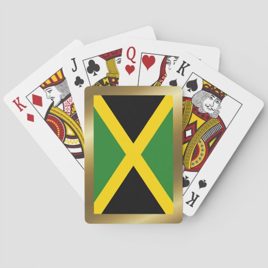 Jamaica Flag Spellerkaarten Pokerkaarten (Achterkant)