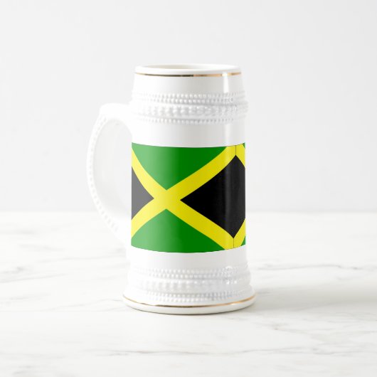 Jamaica Flag stein Bierpul (Voorkant links)
