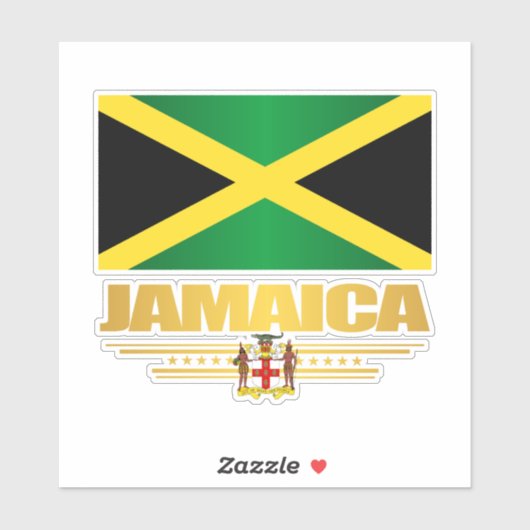 Jamaica Flag Sticker (Vel)