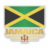 Jamaica Flag Sticker (Voorkant)