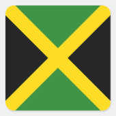 Jamaica Flag Sticker (Voorkant)