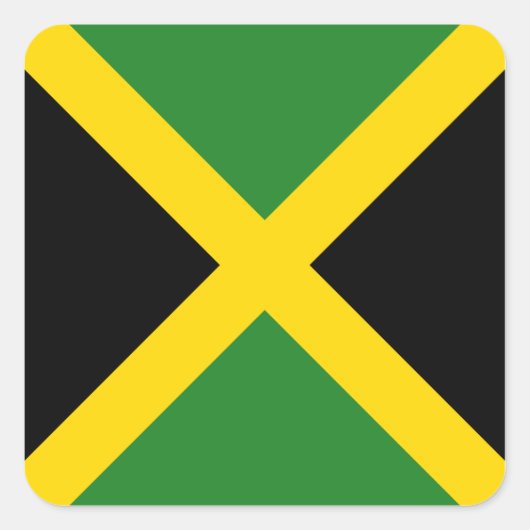 Jamaica Flag Sticker (Voorkant)