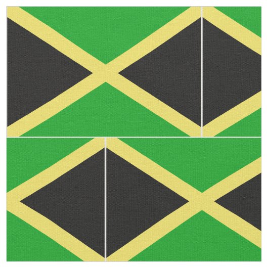 Jamaica Flag Stof (Close Up)