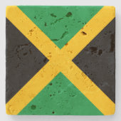 Jamaica Flag Stone Onderzetter (Voorkant)