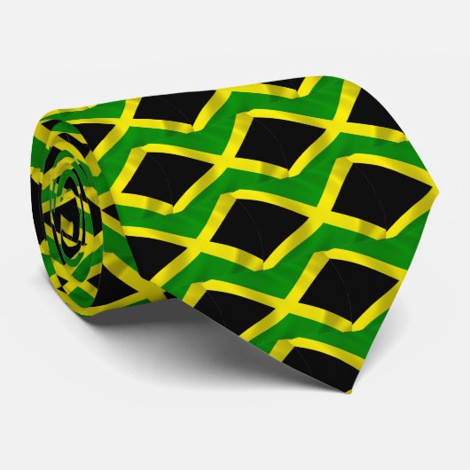 Jamaica Flag Stropdas (Opgerold)