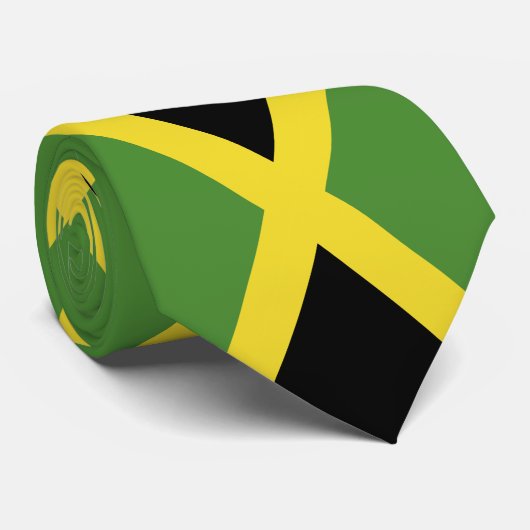 Jamaica Flag Stropdas (Opgerold)