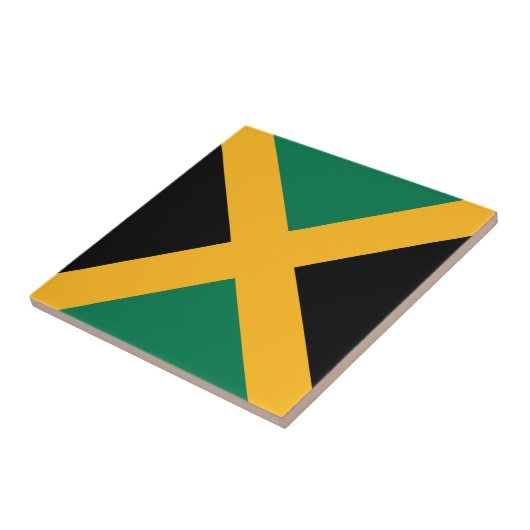 Jamaica Flag Tegeltje (Zijkant)