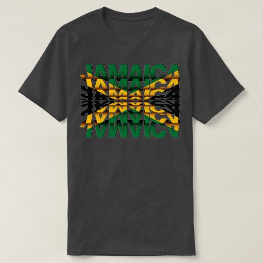 Jamaica Flag Tekst, effect T-shirt (Design voorkant)