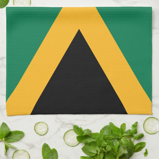 Jamaica Flag Theedoek (Gevouwen)