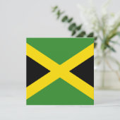 Jamaica Flag Uitnodiging (Staand voorkant)