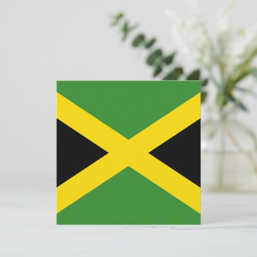 Jamaica Flag Uitnodiging (Staand voorkant)