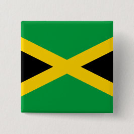 Jamaica Flag Vierkante Button 5,1 Cm