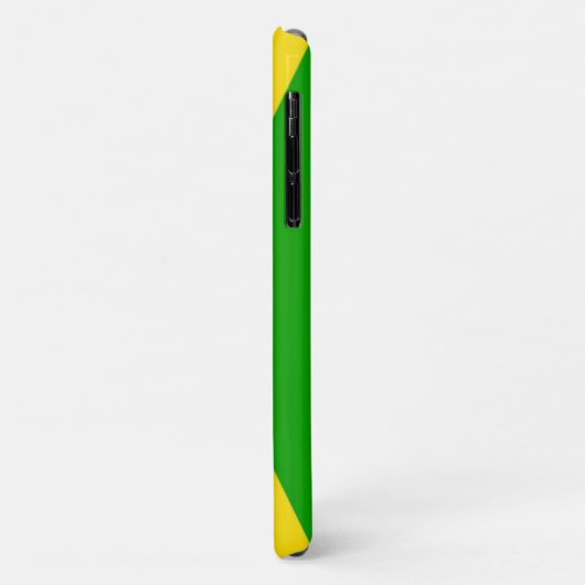 Jamaica Flag, zwart, groen en geel Case-Mate iPhone Case (Achterkant/links)