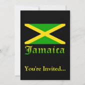 Jamaica Flag, zwart, groen en geel Kaart (Voorkant)