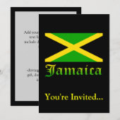 Jamaica Flag, zwart, groen en geel Kaart (Voorkant / Achterkant)