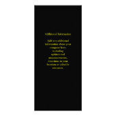 Jamaica Flag, zwart, groen en geel Reclamekaart (Achterkant)