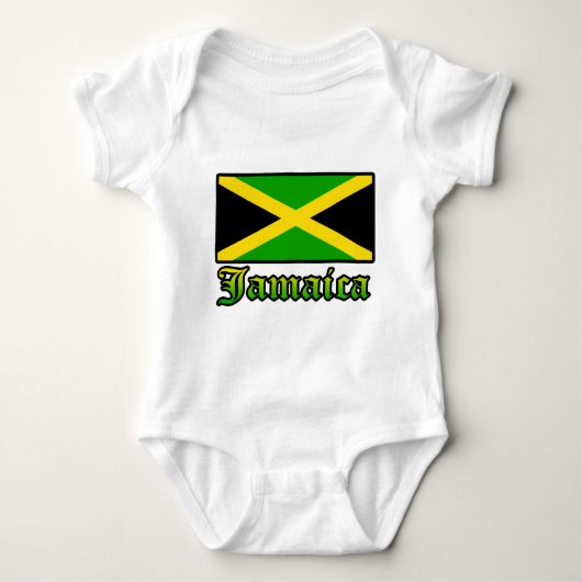 Jamaica Flag, zwart, groen en geel Romper (Voorkant)