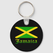 Jamaica Flag, zwart, groen en geel Sleutelhanger (Achterkant)