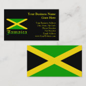 Jamaica Flag, zwart, groen en geel Visitekaartje (Voorkant / Achterkant)