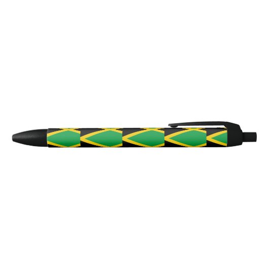 Jamaica Flag Zwarte Inkt Pen (Bovenkant)