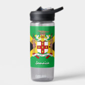 Jamaica-fles, patriottische Jamaicaanse vlag Waterfles (Links)