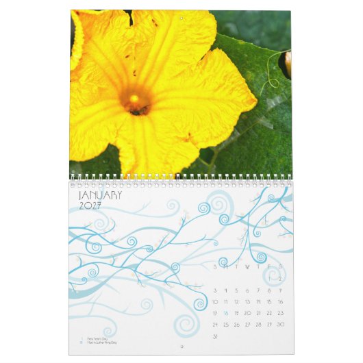 Jamaica Flower Calendar Kalender (Jan 2027)