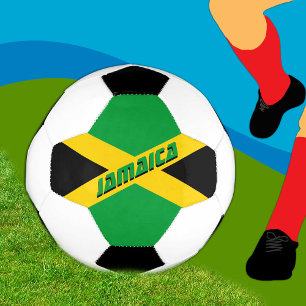 Jamaica-Football en Jamaicaanse vlag/sport Voetbal