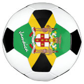 Jamaica Football & Jamaicaanse vlag, Embleem/sport Voetbal (Gedraaid)