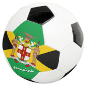 Jamaica Football & Jamaicaanse vlag, Embleem/sport Voetbal (Drie kwart)