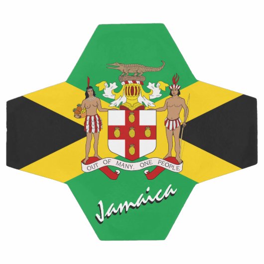 Jamaica Football & Jamaicaanse vlag, Embleem/sport Voetbal (Enkel)