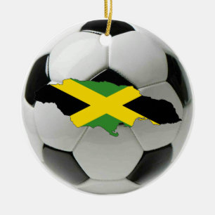 Jamaica football voetbal keramisch ornament
