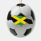 Jamaica football voetbal keramisch ornament (Links)
