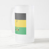 Jamaica Frosted Glass Matglas Bierpul (Voorkant links)
