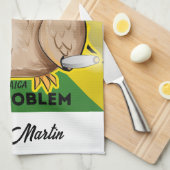 Jamaica Funny Rasta Rookuil  Theedoek (Quarter Fold)