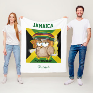 Jamaica Geen probleem Gepersonaliseerde naam Fleece Deken