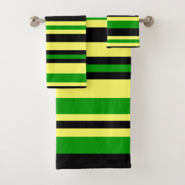 Jamaica Geïnspireerde stripes Bad Handdoek