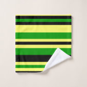 Jamaica Geïnspireerde stripes Bad Handdoek (Wasdoekje)