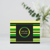 Jamaica Geïnspireerde stripes Briefkaart (Staand voorkant)