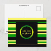 Jamaica Geïnspireerde stripes Briefkaart (Voorkant / Achterkant)