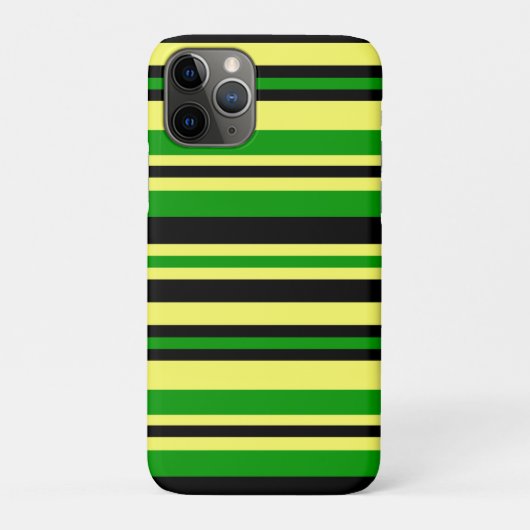 Jamaica Geïnspireerde stripes Case-Mate iPhone Case (Achterkant)