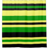 Jamaica Geïnspireerde stripes Douchegordijn (Voorkant)