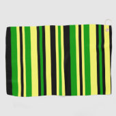 Jamaica Geïnspireerde stripes Golfhanddoek (Horizontaal)